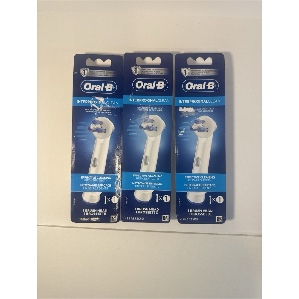 Oral-B Electric‎ Toothbrush Replacement Head - 1 Count  91574241 Lot Of 3